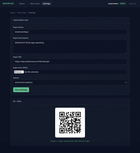 Screenshot 2026-03-06 at 14-56-31 Settings — Main Repo — DietDroid